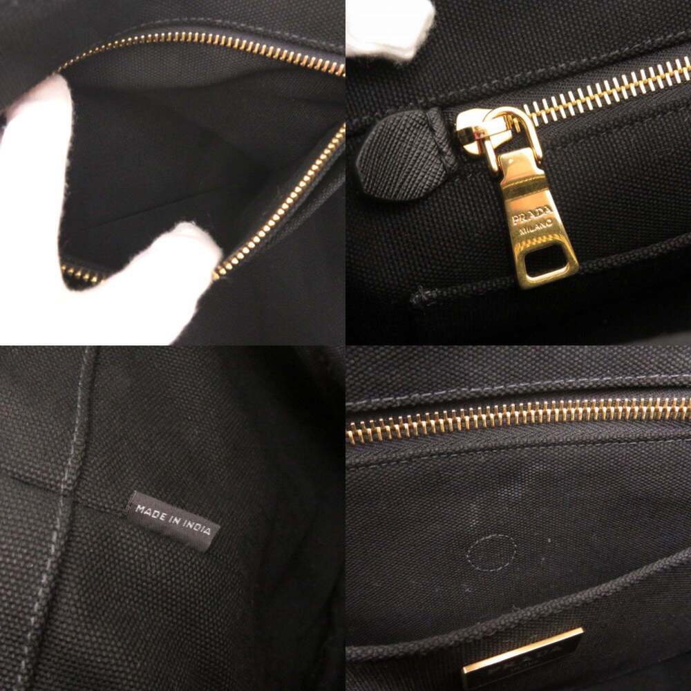 PRADA Black Canvas Shoulder Bag - Picture 9 of 10